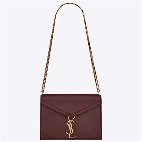 maroon ysl bag